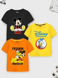 YK Disney Boys 3 Printed Applique T-shirt