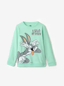 The Souled Store Boys Looney Tunes: What's Up Doc Printed Pullover Sweatshirt