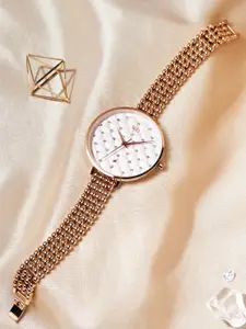 Fastrack Women Embellished Analogue Watch FV60014WM01W