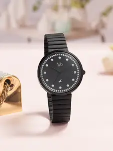 Fastrack Women Embellished Stainless Steel Straps Analogue Watch FV60003NM01W