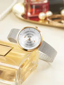 Fastrack Vyb Manifester Women Stainless Steel Bracelet Style Straps Analogue Watch FV60006KM02W