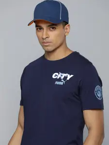 Puma Brand Logo Manchester City Ftblicons Printed Pure Cotton Football T-shirt
