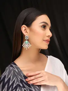 Priyaasi Silver-Plated Drop Earrings