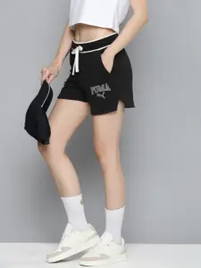 PUMA Women Mid Rise Comfort Fit SQUAD Outdoor Shorts