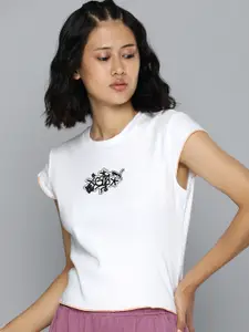 Puma Printed x X-GIRL Ribbed Slim Fit T-shirt