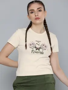 Puma Women Grow & Flourish Printed Pure Cotton T-shirt