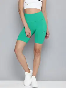 Puma Women Shapeluxe Slim Fit High-Rise Training Biker Shorts