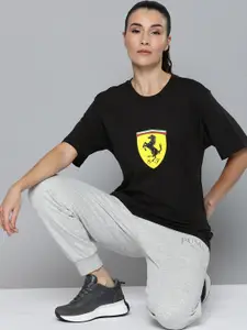 PUMA Motorsport Scuderia Ferrari Graphic Printed Relaxed Fit Pure Cotton T-shirt