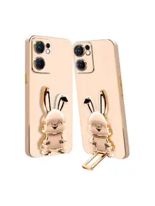 Karwan 3D Bunny With Folding Stand Oppo Reno 7 Phone Back Case