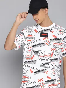 PUMA Motorsport F1 Pure Cotton Relaxed Fit Drop-Shoulder Sleeves T-shirt