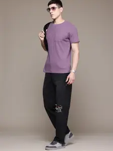 The Roadster Lifestyle Co. Men Straight Fit Low Distress Stretchable Jeans