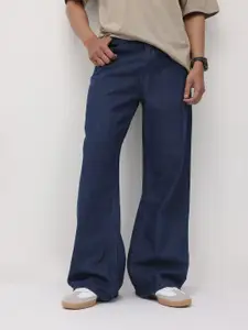 The Roadster Life Co. Men Mid-Rise Pure Cotton Bootcut Jeans