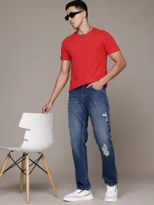 The Roadster Lifestyle Co. Men Mildly Distressed Light Fade Jeans