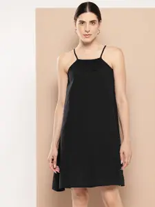 Chemistry Strap Shoulder Gathered A-Line Dress