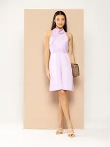 Chemistry Halter Neck A-Line Dress