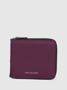 Van Heusen Women Solid Zip Around Wallet