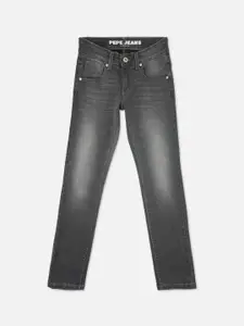 Pepe Jeans Boys Slim Fit Heavy Fade Clean Look Stretchable Jeans
