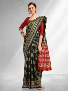 RAJGRANTH Woven Design Zari Cotton silk Patola Saree