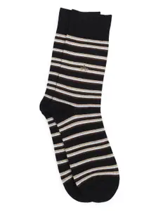 Arrow Striped Full Length Striped Pure Cotton Socks