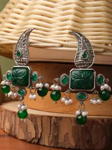 XPNSV Silver-Plated Drop Earrings