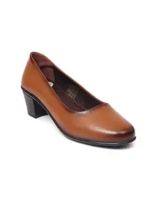 Zoom Shoes Leather Work Block Pumps