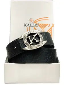 KAEZRI Men Textured Leather Belt