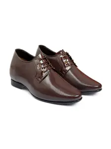 Bxxy Men Textured Lace Up Formal Derbys