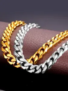 OOMPH Men Set Of 2 Link Bracelets