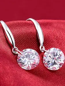 OOMPH Contemporary Cubic Zirconia Studded Drop Earrings