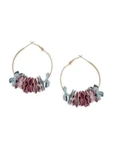OOMPH Floral Hoop Earrings