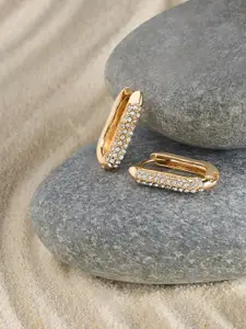 AMI Gold-Plated Hoop Earrings