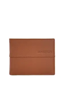 United Colors of Benetton Men Leather Two Fold Wallet