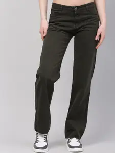 BAESD Women Jean Straight Fit Low Distress Jeans