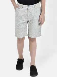 Crimsoune Club Boys Conversational Printed Mid-Rise Pure Cotton Regular Shorts