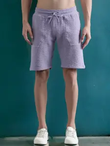 Bene Kleed Men Pure Cotton Seersucker Knit Shorts