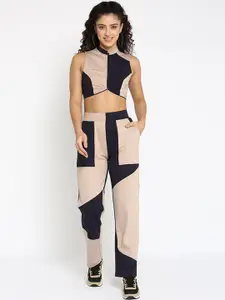Muvazo Colourblock Top With Trousers Co-Ords