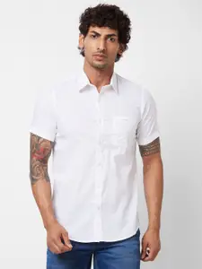 SPYKAR Short Sleeves Cotton Casual Shirt