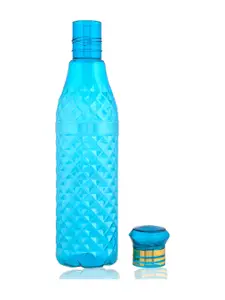 Kuber Industries Crystal Bingo Black & Blue 9 Pieces Water Bottles 1 L