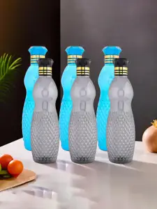 Kuber Industries Blue & Black 6 Pieces Water Bottle 1Ltr