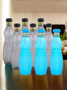 Kuber Industries Blue & Grey 9 Pieces Water Bottle 1 Ltr