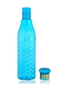 Kuber Industries Crystal Bingo Black & Blue 12 Pieces Water Bottles 1 L