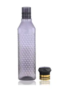 Kuber Industries Black 6 Pieces Printed Water Bottle 1Ltr