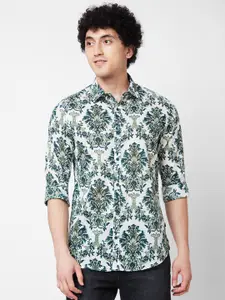 SPYKAR Ethnic Motifs Printed Cotton Casual Shirt