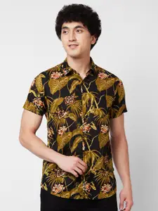 SPYKAR Floral Printed Cotton Casual Shirt