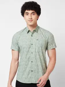 SPYKAR Abstract Printed Cotton Opaque Casual Shirt