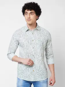 SPYKAR Men Floral Printed Spread Collar Cotton Casual Shirt