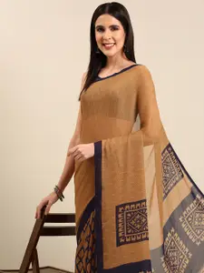 HERE&NOW Printed Poly Georgette Saree
