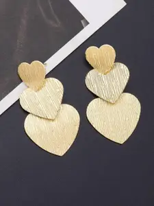 EL REGALO Heart Shaped Drop Earrings