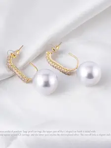 EL REGALO Gold-Plated Spherical Drop Earrings