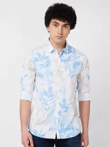 SPYKAR Floral Printed Cotton Casual Shirt